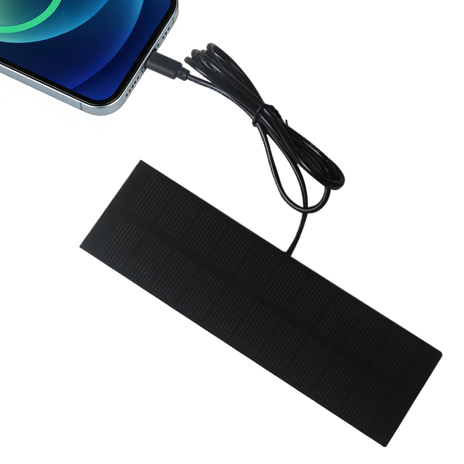Solar Emergency Charger - 5V 3.7-5W Portable Solar Panel USB