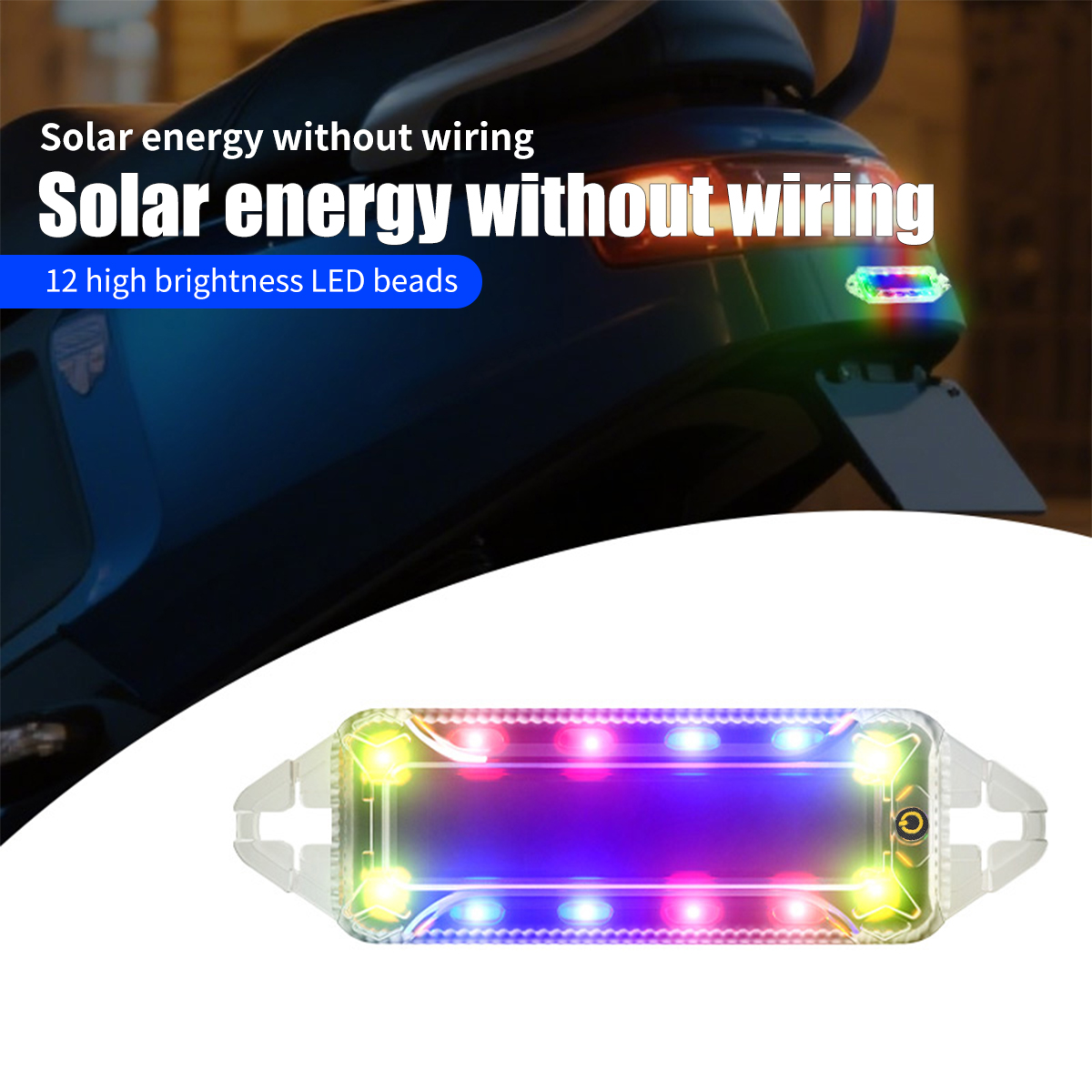 1pc Wireless LED Solar Powered - Sos Light Strobe review and price