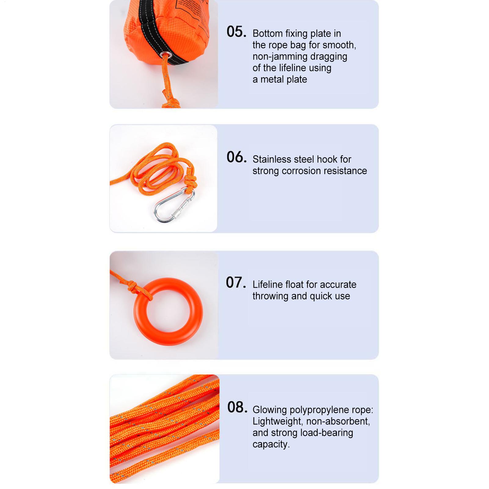 Throw Rope Bag for Boating, Re - Rescue Rope Throw review and price