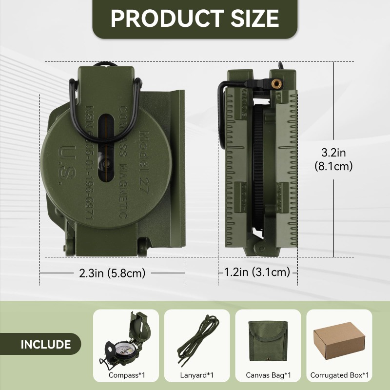 Compass Military Grade, Precis - Compass Lensatic review and price