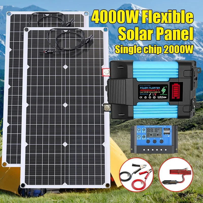 4000W Solar Panel Kit 12V To 1 - Solar Emergency Charger review and price